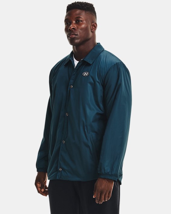 Men's UA Performance Originators Coaches Jacket, Blue, pdpMainDesktop image number 0